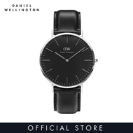 Daniel Wellington คลาสสิกสีดำเชฟฟิลด์40มม. นาฬิกาผู้ชาย