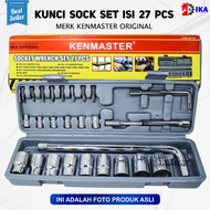 KENMASTER SOCKET Wrench SET 27 PCS - SOCK - MOTORCYCLE SHOCK KENMASTER Socket Wrench Set 27 Pcs Sock