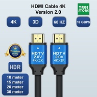 (10M/15M/20M/30M) HDMI Cable V2.0 High Speed ALUMINIUM ALLOY HOUSING 4K 3D 1080P 18Gbps for HDTV Bluray PS4/3 Xbox PC