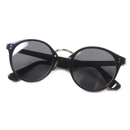成色極佳 ▼ OLIVER PEOPLES Tannen 波士頓款太陽眼鏡，黑金配色，尺寸 50□23-145，附包裝盒、防塵袋和眼鏡盒。日本製造。男士款。