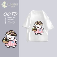 KATUN Shipped within 24 hours) ShopLumière|Original T-shirt, Unisex Model, Divided with "Dog Stripe"