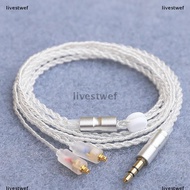 [COD] livestwef HiFi Earphone Upgrade Cable MMCX 3.5mm 1.2m  Plated Core Cable For Sennheiser IE200 