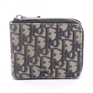 [สินค้ามือสอง] ดิออร์ Dior กระเป๋าสตางค์แบบพับสองทบและกระเป๋าสตางค์แบบมินิ Oblique 2ESBC092YSE สีกรม