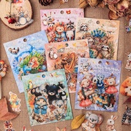 Cute Cute Mobilization Series Animal Cute Handbook Stickers pet Cute Stickers Handbook diy Material 