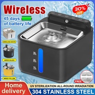 Pet water Fountain 3L Cat for Dog Water Dispenser Automatic Wireless Sensor Rechargeable Cat Water F