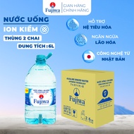 Nước uống ion kiềm Fujiwa 6L có vòi (2 bình/Thùng)