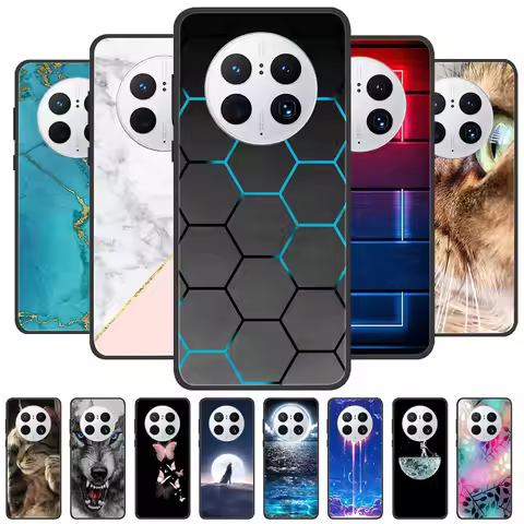 Phone Case For Huawei Mate 50 Pro Case Mate50 Wolf Lion Fashion Silicone Cover Soft Fundas For Huawe