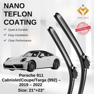Porsche 911 Cabriolet/Coupe/Targa (992) 2019-2022 Premium Japan Tech Car Wiper Accessories 14”+28” T