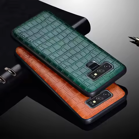 Luxury Crocodile Leather Case For Samsung Note 9 Shockproof Slim Fit Premium Back Cover for samsung 