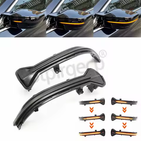 Dynamic Side Rearview Mirror Indicator Blinker LED Turn Signal Light For BMW 5 6 7 8 Series G30 G31 