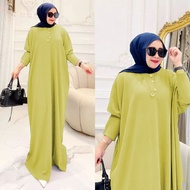 Gamis Kaftan Knit Amara Premium Gamis Wanita Terbaru 2023 Kekinian Viral Dress Lebaran Muslim Modern