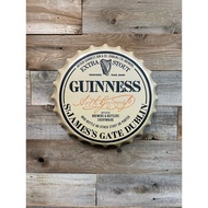 Guinness Beer Bottle Cap Round Shaped Metal Sign Wall Decor 35cm