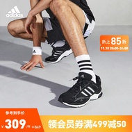 adidas阿迪达斯SPIRITAIN 2000男女运动实用舒适复古休闲跑步鞋「寻光者」 黑/深灰/GY8010 42(260mm)