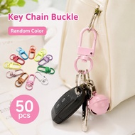 50Pcs Key Chain Buckle Swivel Snap Hook Colorful Key Chain Buckle