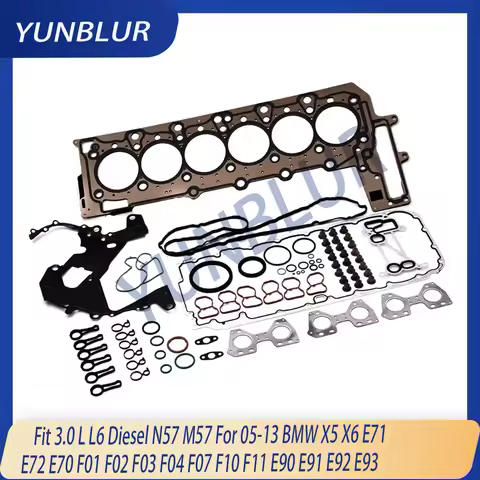 Engine Parts Full Gasket Set Fit 3.0 L L6 Diesel N57 M57 N57D30A For 05-13 BMW 325d 330d 525d 530d 7