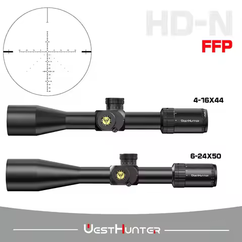 WestHunter HD-N 6-24x50 / 4-16X44 FFP Scope First Focal Plane Hunting Riflescope Lock Reset Tactical