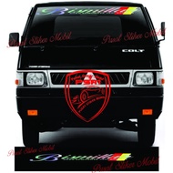 Stiker kaca depan mobil l300 bacan bismillah terlaris