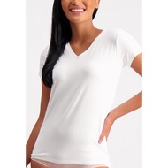 BENCH/ - GUA0126WH3 - V-Neck Tee - White