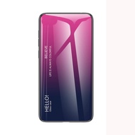 OPPO FIND เคส X2 OPPO FINDX2กระจกเทมเปอร์เคสแข็งสีไล่โทนสีกันกระแทกฝาหลังโทรศัพท์ปลอก