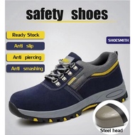 🔥Ready Stock🔥 Safety Shoes  Safety work shoes steel toe shoes  Anti-piercing  Non-slip Toe Safety Boots