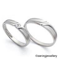 Silver Palladium Platinum Gold Couple Wedding Rings Couple Wedding Jewelry 405 Cincin Couple Cincin 