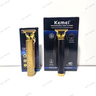 Alat Cukur Rambut KM-1971 Professional Hair Clipper BLACK/GOLD Elektrik Baterai Cas - Hair Clipper Professional Barber Trimmer Wireless Rechargeable - Cukuran Rambut Full Set Original Berkualitas