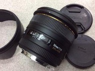 [保固一年] [高雄明豐] SIGMA 50mm F1.4 EX DG HSM For canon 大光圈 定焦鏡