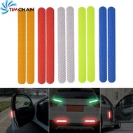 2Pcs Pack Reflective Strip Car Rearview Mirror Reflex Tape Reflective Strip Car Sticker High Reflective Tape Automobile Anti-collision Night Driving Safety Warning