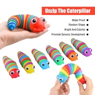 3D Colorful Transform Caterpillar Fidget Toys Adult Kids Infant Crawling Toys Baby Toys Educational 