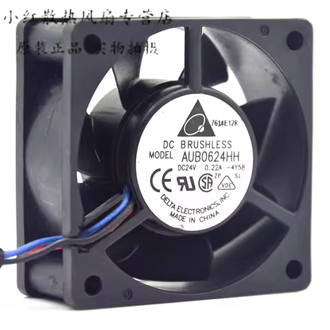 New delta AUB0624HH 24V 0.22a 6025 6cm 60mm server chassis power cooling fan