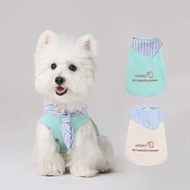 41 Dog Clothes Thin Vest Preppy Style Anti-Lint Breathable West Highland Schnauzer Bichon Small Medi