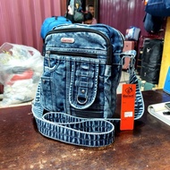 Jeans Sling Bag - lepis jeans bag