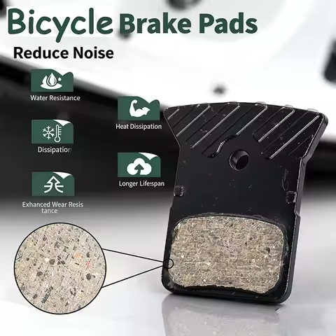 TESNO Ceramic Bike Disc Brake Pads - For Shimano L05A K04S K05S, MTB Road Hydraulic Bicycle Brake Pa