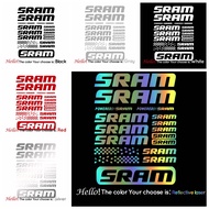 Vinyl sticker compatible with Sram frame DE DE MTB bikes.