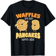 Funny Waffles Are Just Pancakkes With Abs Breakfast T-Shirt