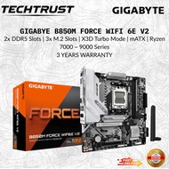 Gigabyte B850M FORCE WIFI6E V2 mATX Motherboard combo 7500f/7600x/7800x3D/9600x/9700x /7700x