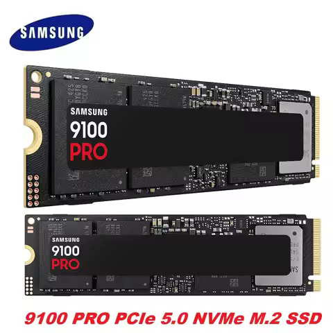 SAMSUNG SSD Memory MZ-VAP1T0BW 9100 PRO Internal SSD PCIe 5.0 x4, NVMe 2.0 Hard Drive SSD for Gamers