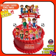 [CUSTOM NAME] Happy Birthday Cake Topper Alvin and the Chipmunks Decoration Set Party Accessories Ba