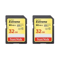 ☆晴光★SanDisk 晟碟 Extreme 32G 90MB 600X SD卡 U3 SDHC 高速記憶卡 公司貨