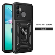 Infinix Hot 12 Play/Infinix Note 11/Infinix Note 12 G96 Case,RUILEAN Slide Camera Lens and Kickstand Protective Case