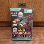 門市全新現貨‼️ Elementz 8K-UHD 8K HDMI CABLE 8K HDMI TO HDMI (UHS HDMI 官方認證) 200cm