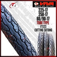 MADE IN MALAYSIA Viva Tayar Tyre FT123 225-17 250-17 70/90-17 60/90-17 tayar (FREE TUBE) 60 90 225 2