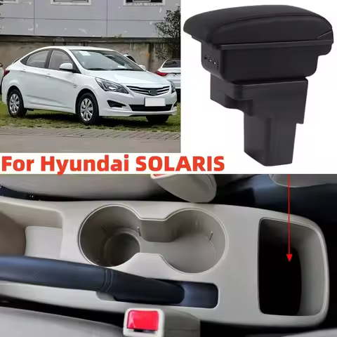 High-quality Car Armrest Box For Hyundai SOLARIS Armrest Box For Hyundai Accent RB Solaris Verna 201