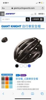 【9.5成新】捷安特GIANT KNIGHT自行車/公路車安全帽