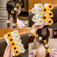 【优优家纺旗舰店6o8alk2jo3.my】 春夏清新小雏菊花朵发夹侧边夹刘海夹度假女生拍照网红 Spring/Summer Fresh Daisy Flower Hair Cli 【0724B7lC