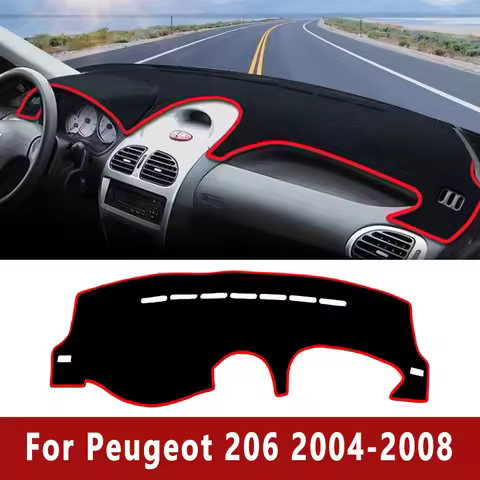 Car Dashboard Sun Shade Covers Non-slip Pad Mat Accessories For Peugeot 206 CC SW 2004 2005 2006 200
