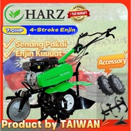 HARZ TAIWAN HZ-6210 7.0HP 4-Stroke Gasoline Power Tiller Mesin Gembur Tanah Mesin Bajak Tanah