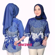KEMEJA Women's Batik Shirt Tops, Blouse Shirts, Casual Women's Work Tops
