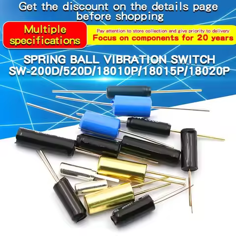 10PCS Vibration Switch SW-200D/520D/18010P/18015P/18020P Highly Sensitive Sensor Vibration Switch 27