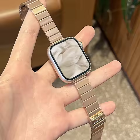 14mm Wide Stainless Steel Strap For Apple Watch Band Ultra 3 2 49mm Strap iWatch Series 11 10 9 8 7